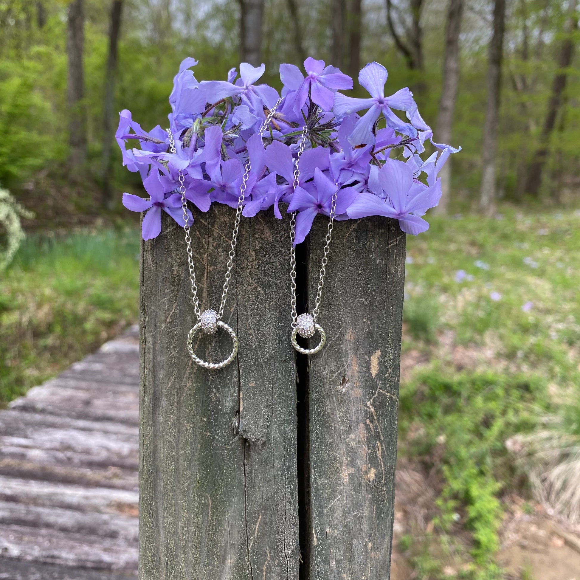 Pave Crystal Inner Circle Necklace - Mama and Mini