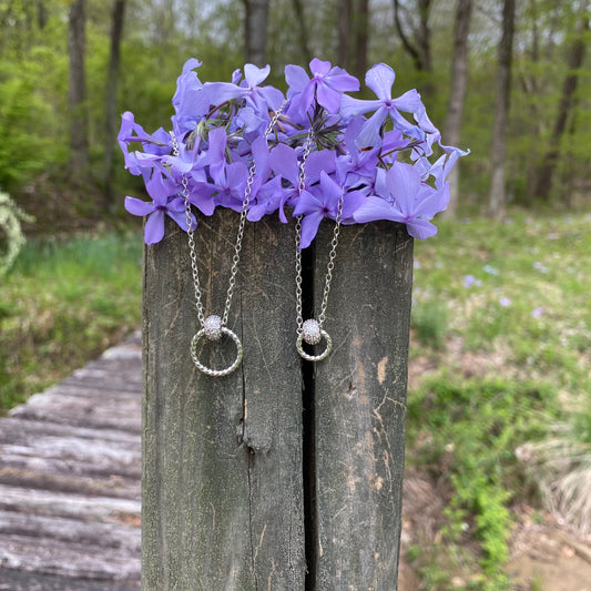 Pave Crystal Inner Circle Necklace - Mama and Mini