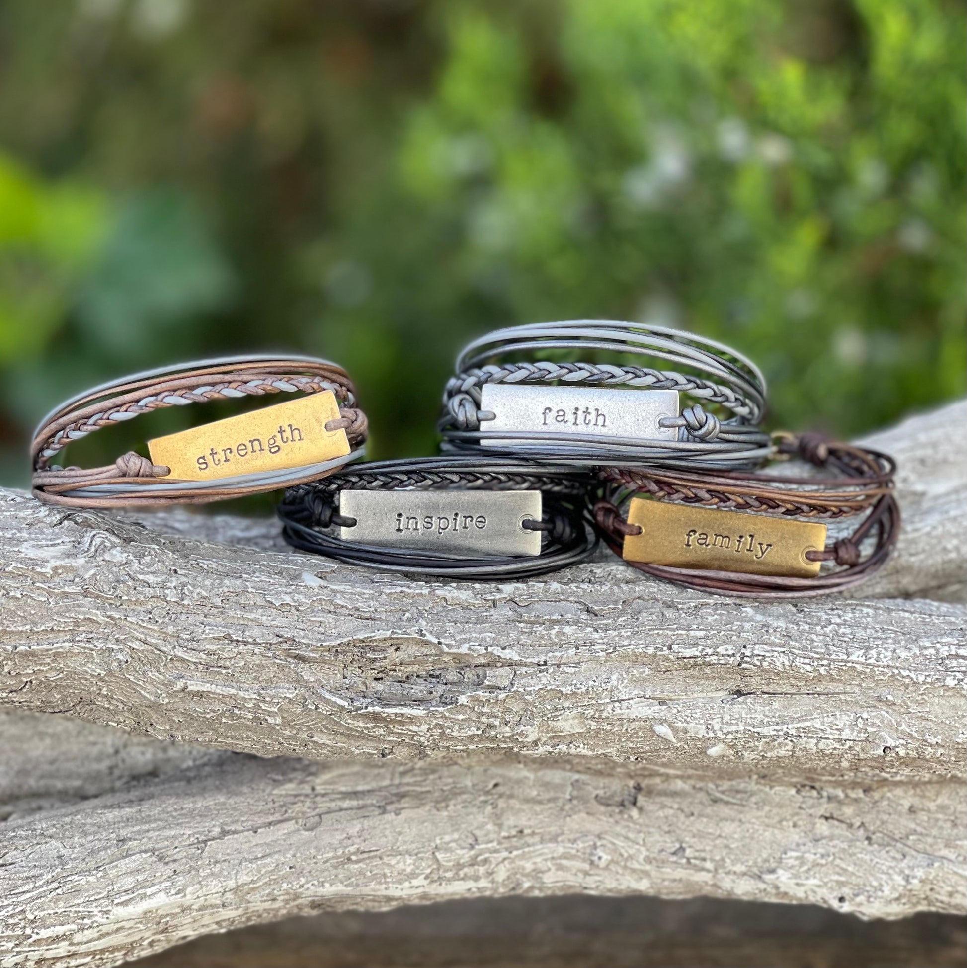 Intuition Bracelet - Braided Leather Bracelet