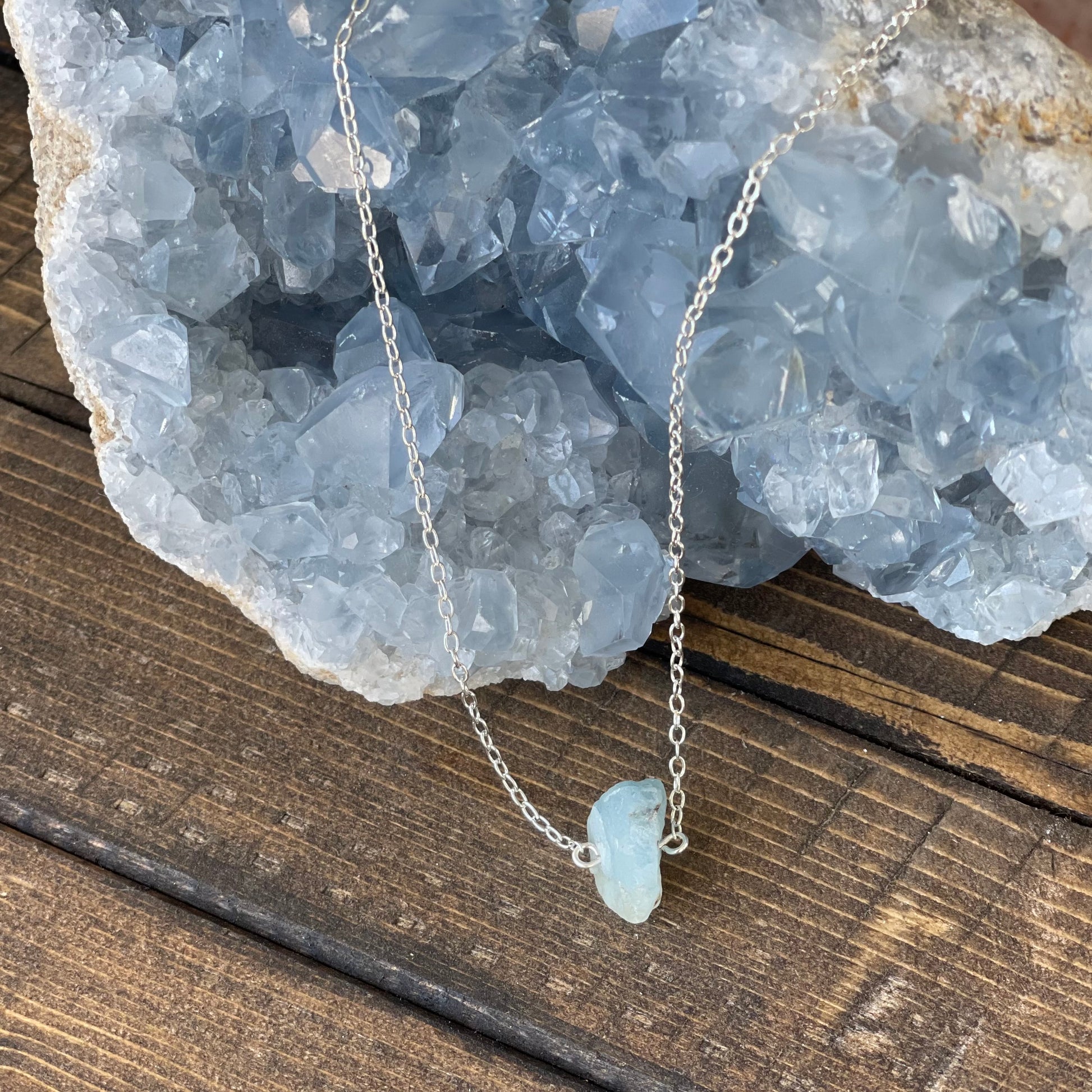 Raw Beauty Necklace made with Raw Gemstones