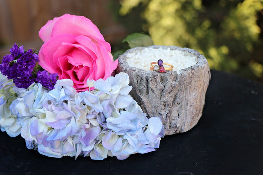 Memory Flower Jewelry | Itsy Stacking Rings