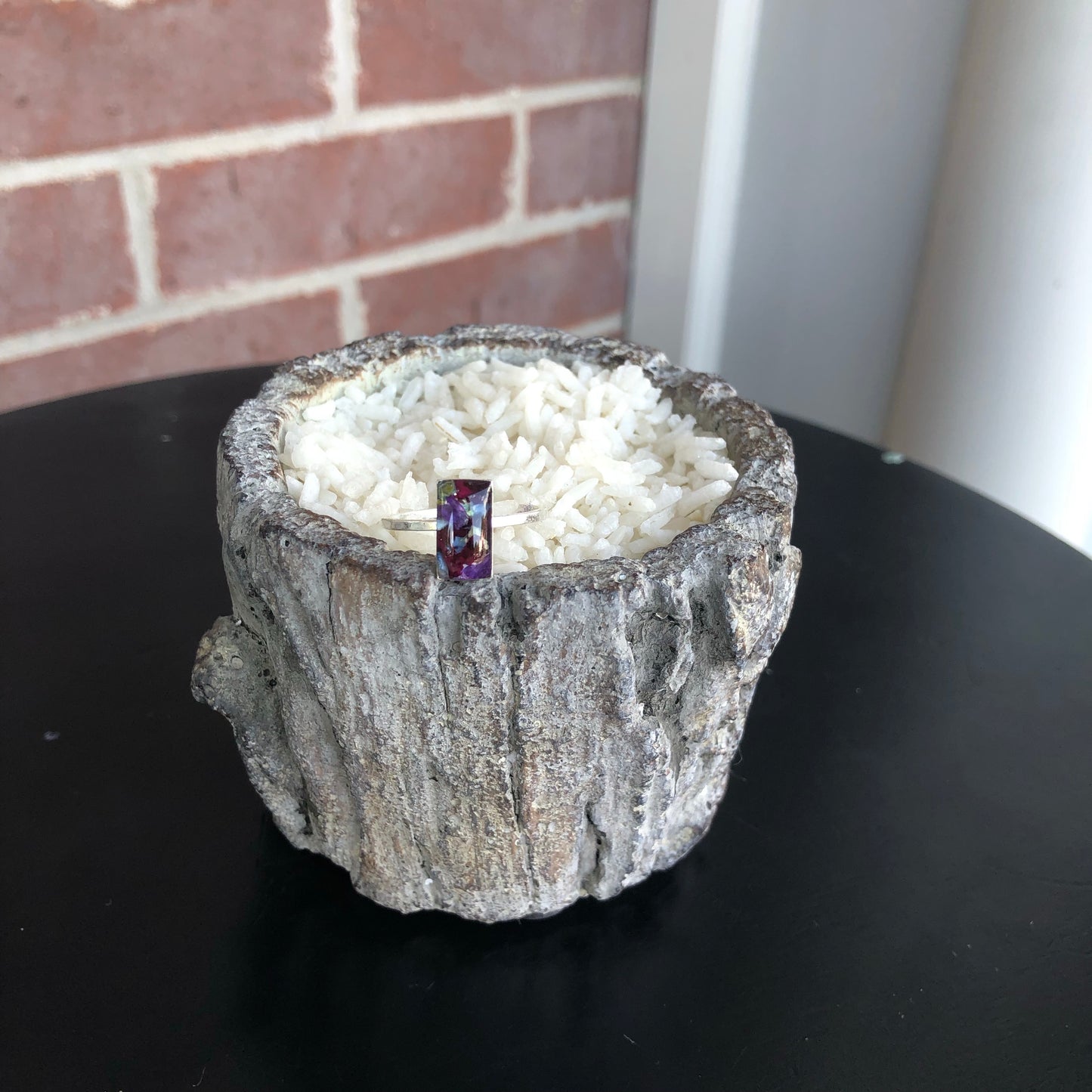 Memory Flower Mini Stacking Rings