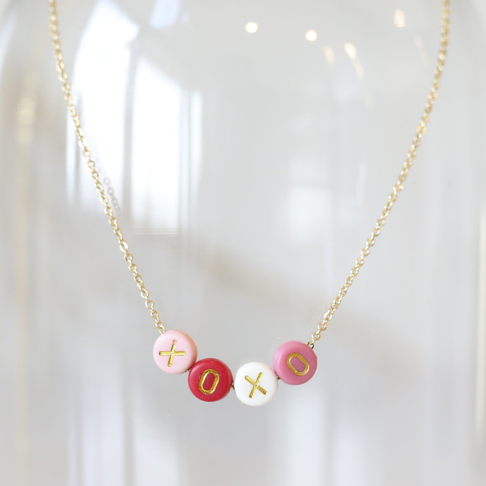 Personalized Rainbow Necklace Valentine Edition