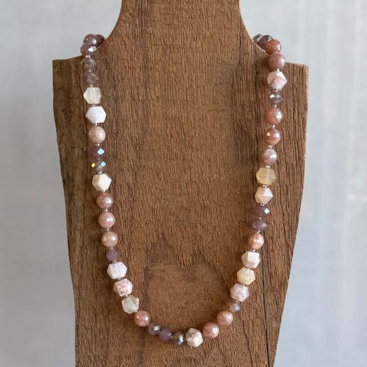 Magnolia Gemstone Necklace