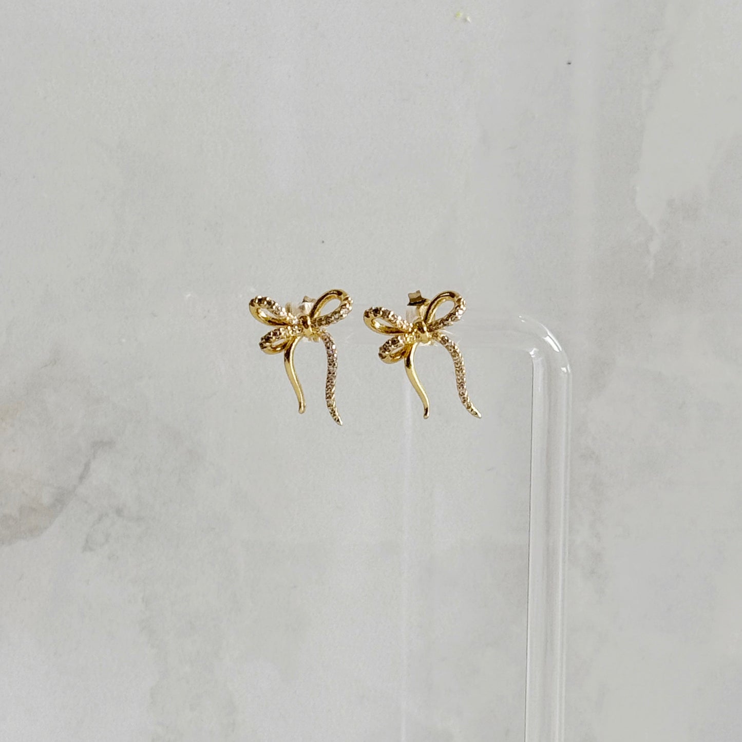 Thin CZ Bow Studs