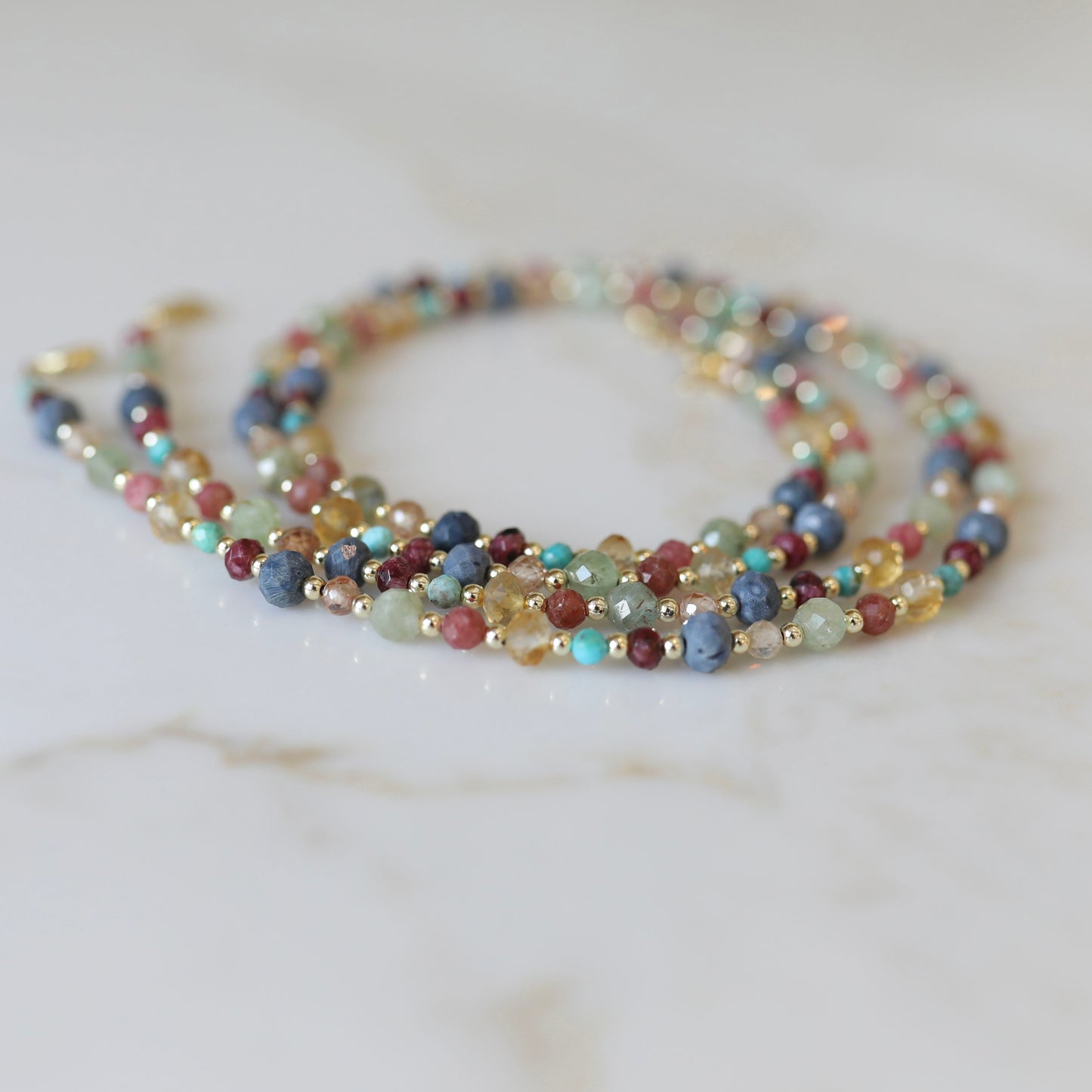 Mini Mixed Gemstone Necklace