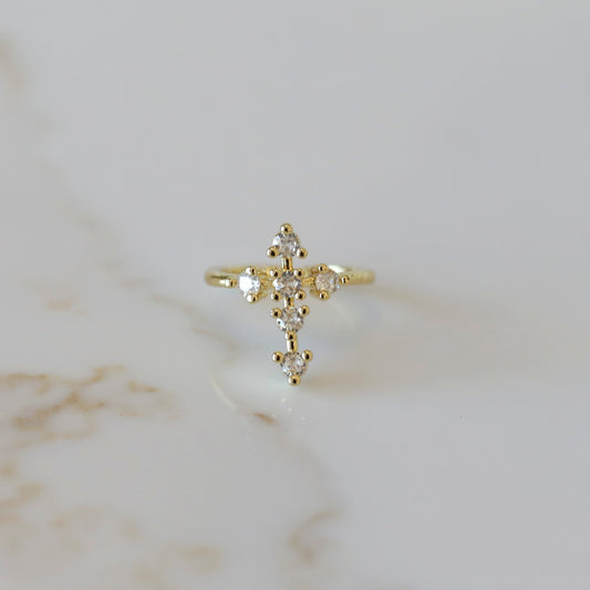 Cross Ring | Cubic Zirconia