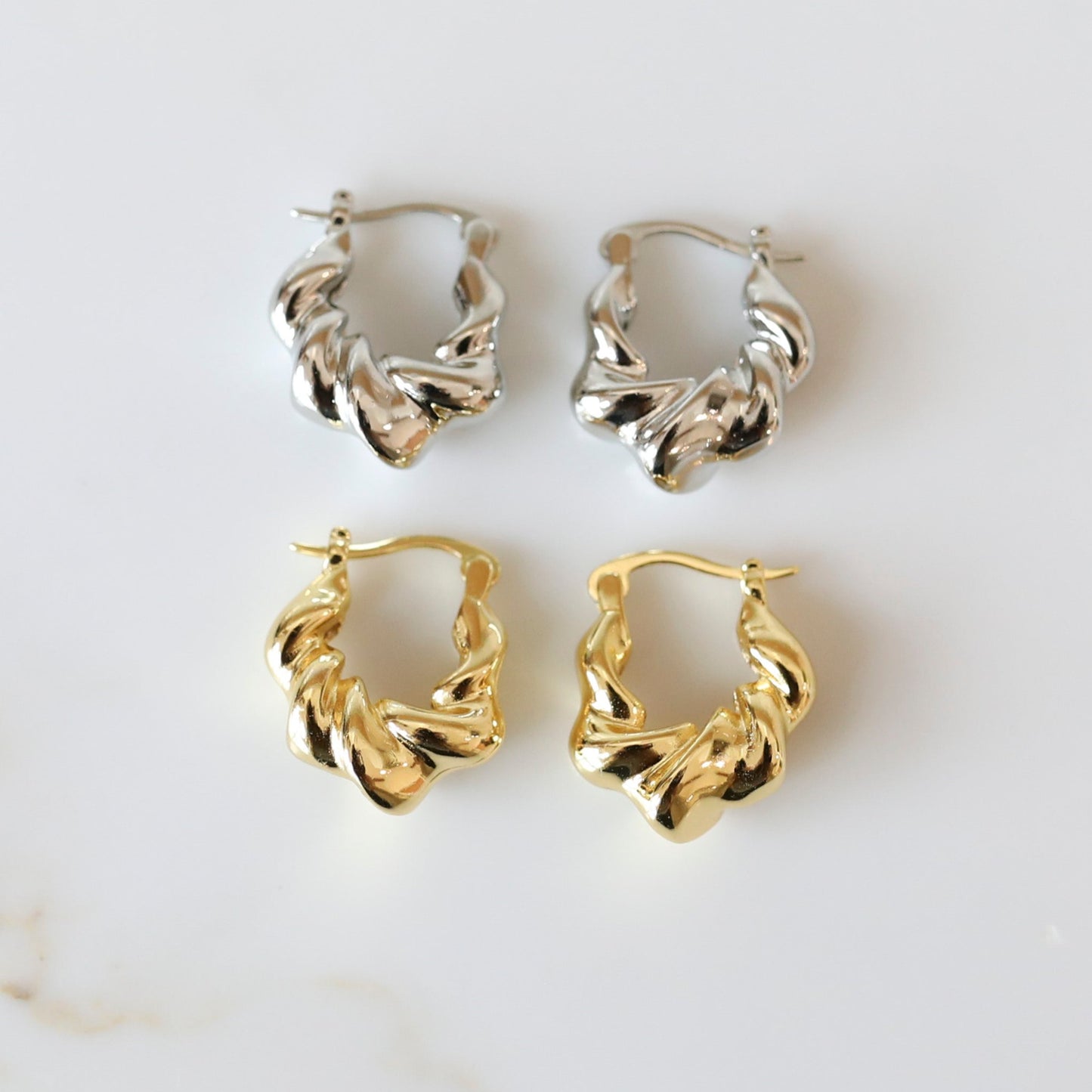 Mini Twist Hoops