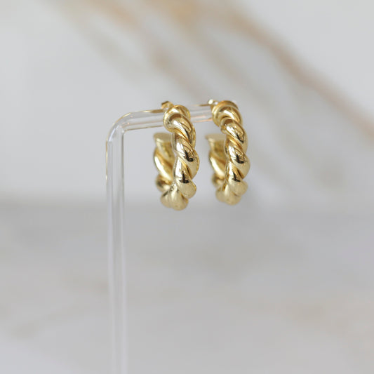 Chunky Twisted Hoops