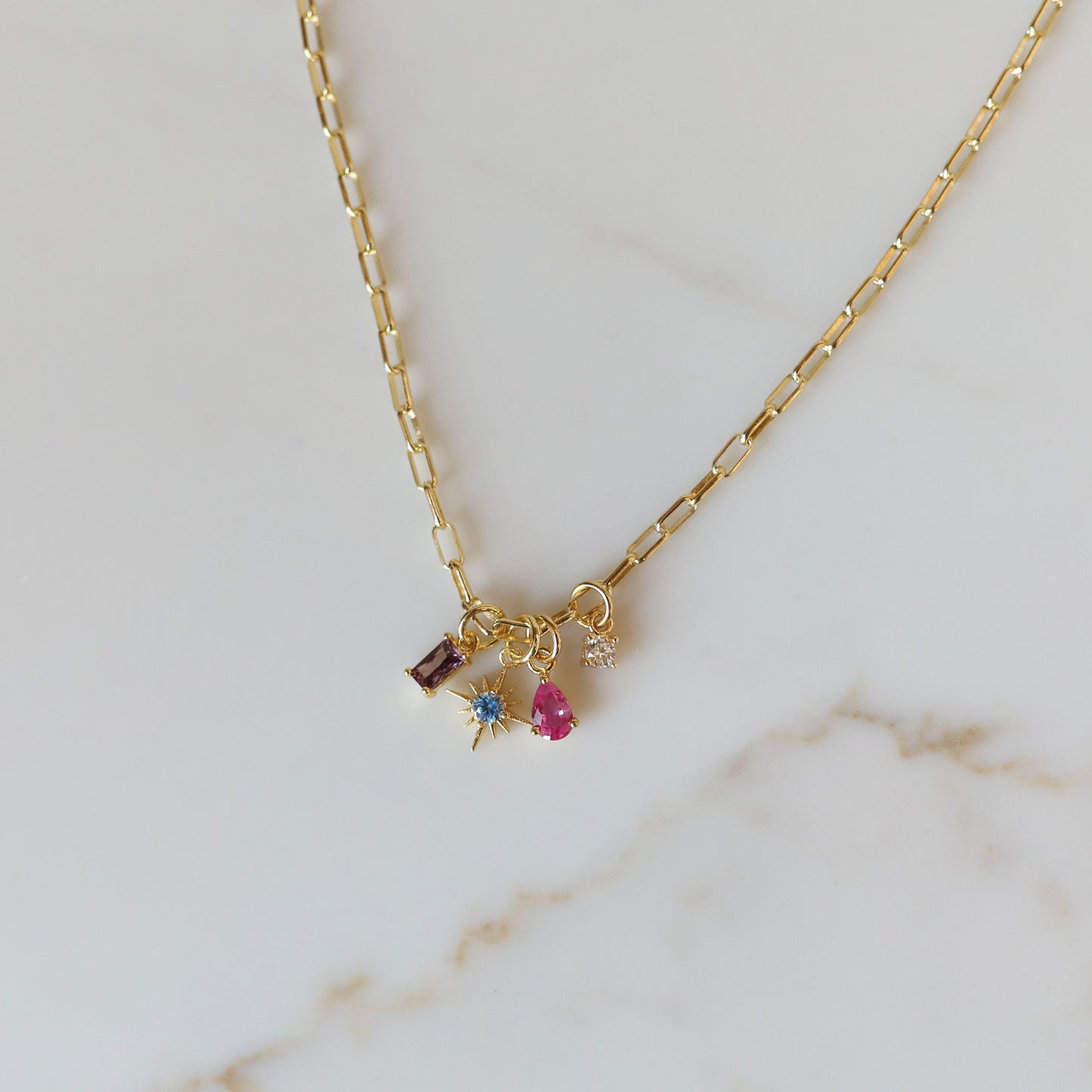 Family Charm Necklace | Gold Edition