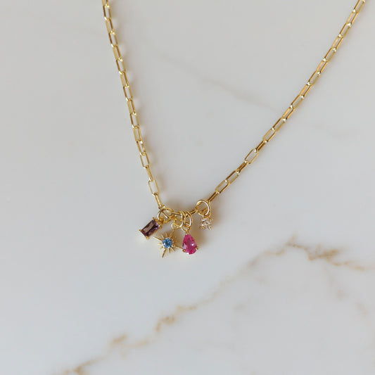 Family Charm Necklace | Gold Edition