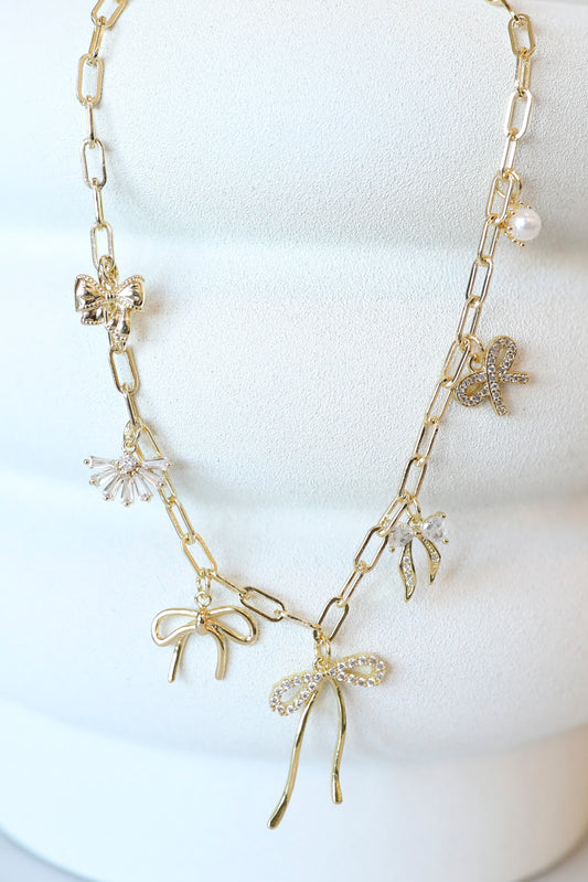 Bow Charm Necklace