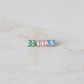 Rectangle Birthstone Studs