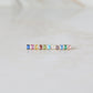 Rectangle Birthstone Studs