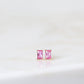 Rectangle Birthstone Studs