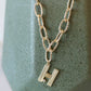 Wave Initial Necklace