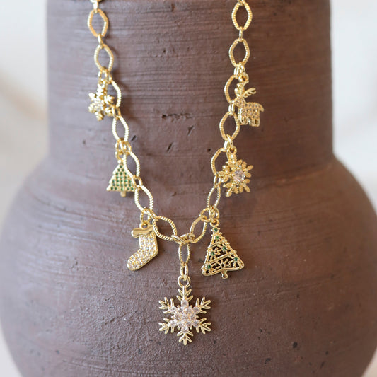 Christmas Spirit Charm Necklace