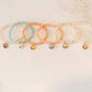 Pastel Personalized Crystal Stack Bracelets