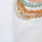 Pastel Personalized Crystal Stack Bracelets