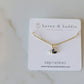 Mini Fan Birthstone Necklace
