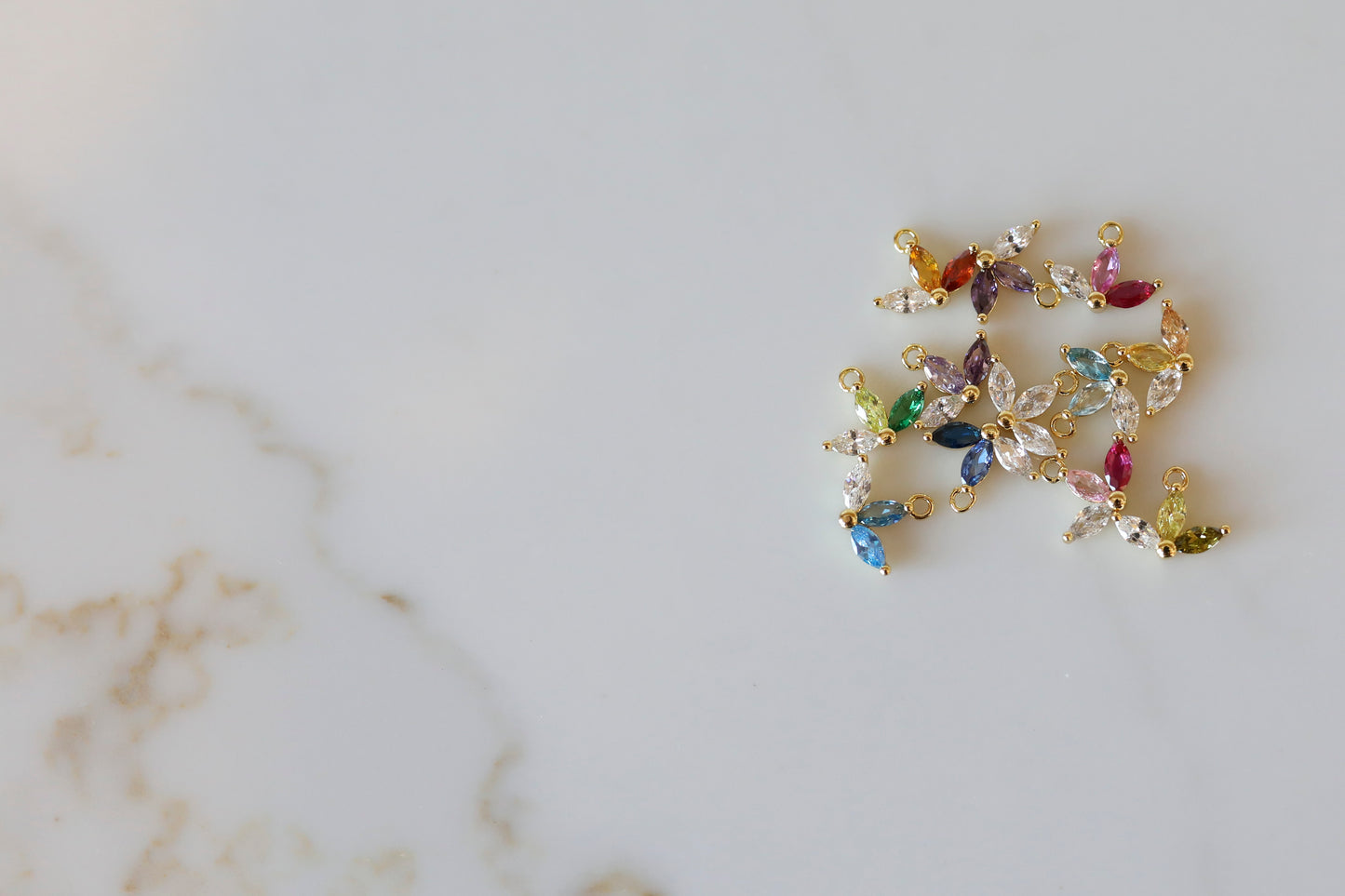 Mini Fan Birthstone Necklace