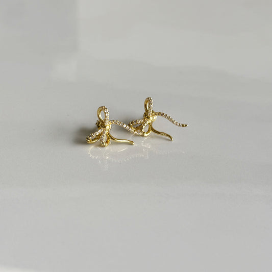 Thin CZ Bow Studs