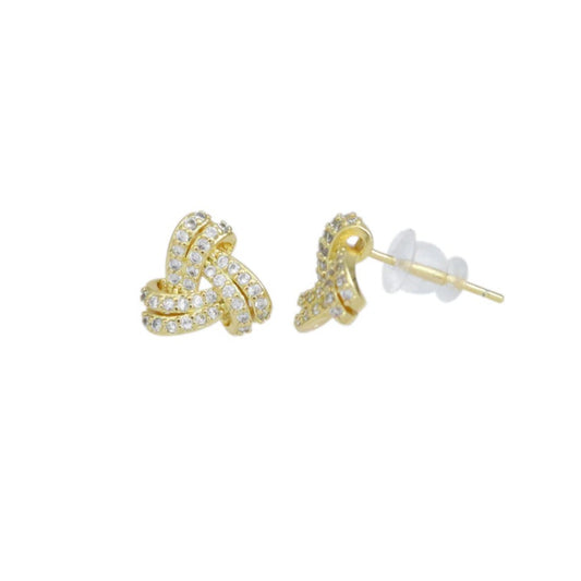 Knot Studs | Cubic Zirconia