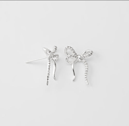 Thin CZ Bow Studs