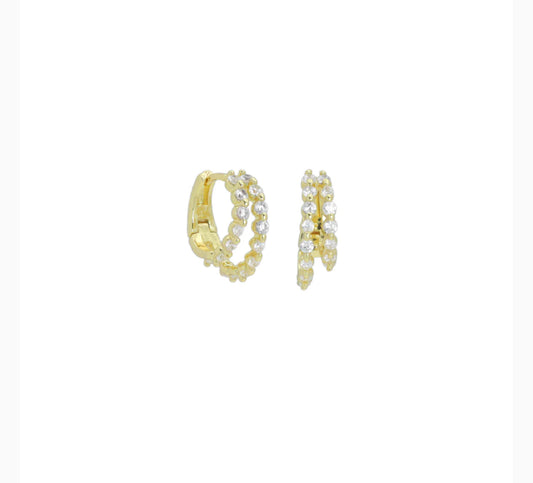 Graduated CZ Hoops