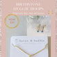 Birthstone Fan Necklace + Birthstone Huggie Hoops Bundle
