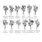Engraved Birth Month Flower options