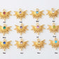 Birthstone Sunburst Charm
