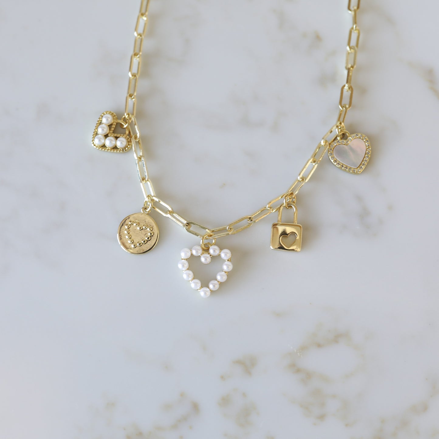 Heart and Soul Charm Necklace