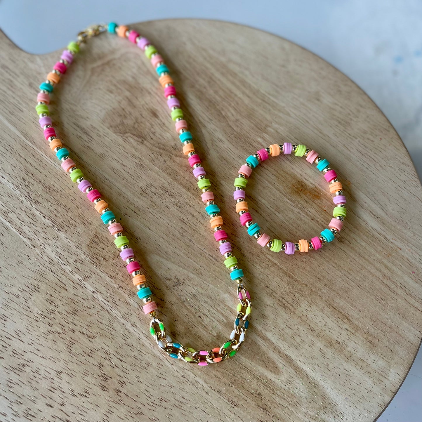 Fiesta Friday Heshi Beaded Necklace with matching Fiesta Friday Heshi Beaded Bracelet