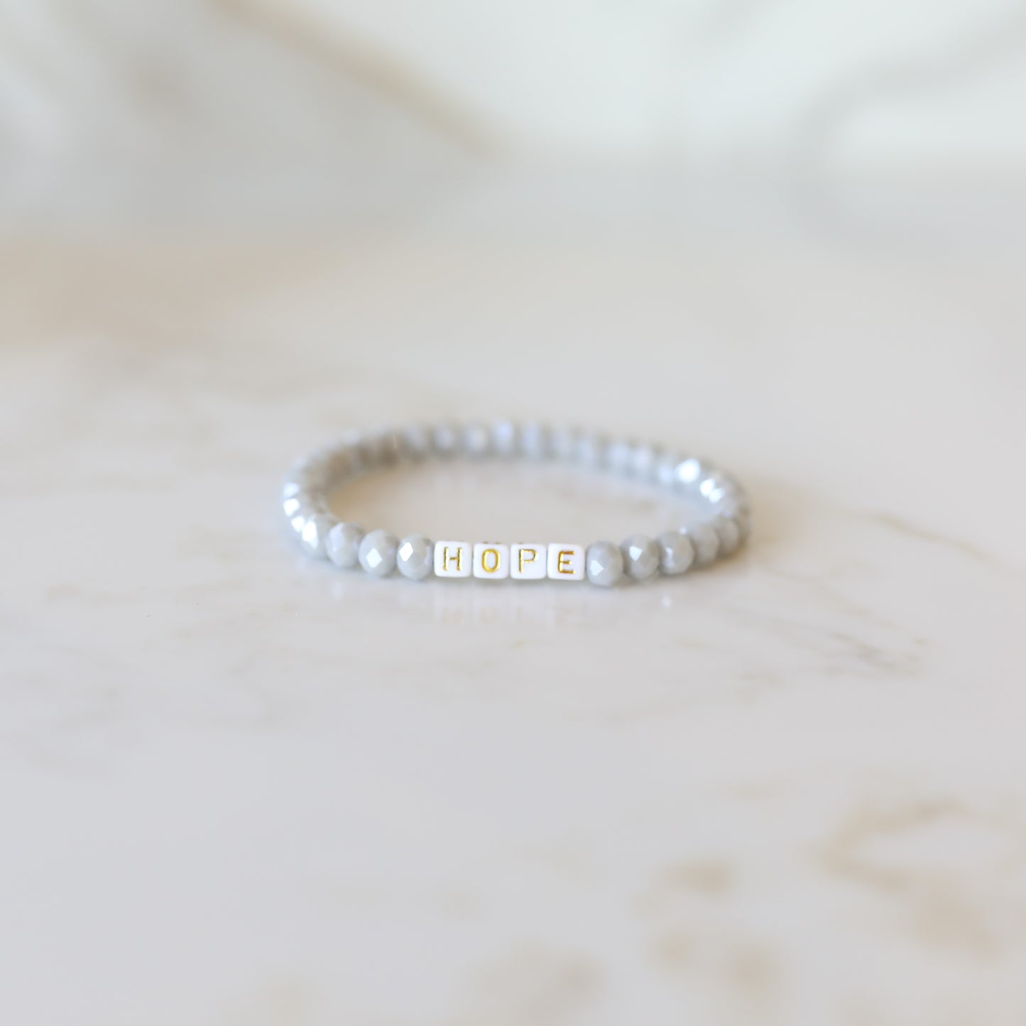 Intuition Stack Crystal Bead Bracelet