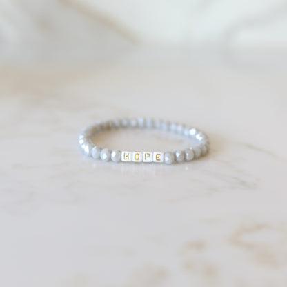 Intuition Stack Crystal Bead Bracelet