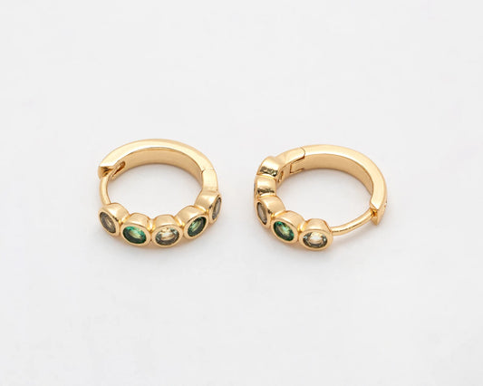 Ombre Huggie Hoops