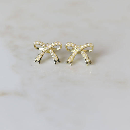 Pearl Bow Studs