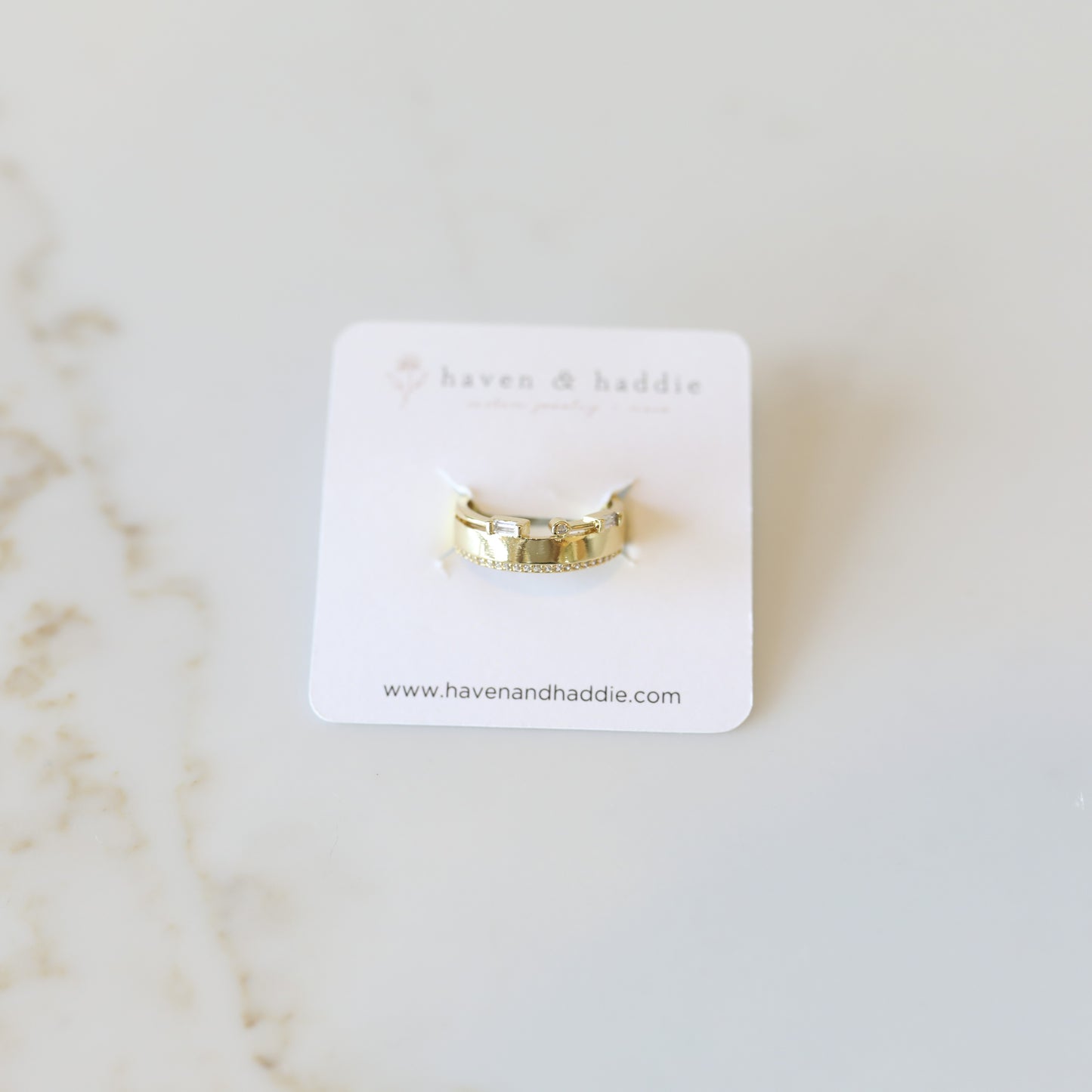 Gold Statement Stacking Rings