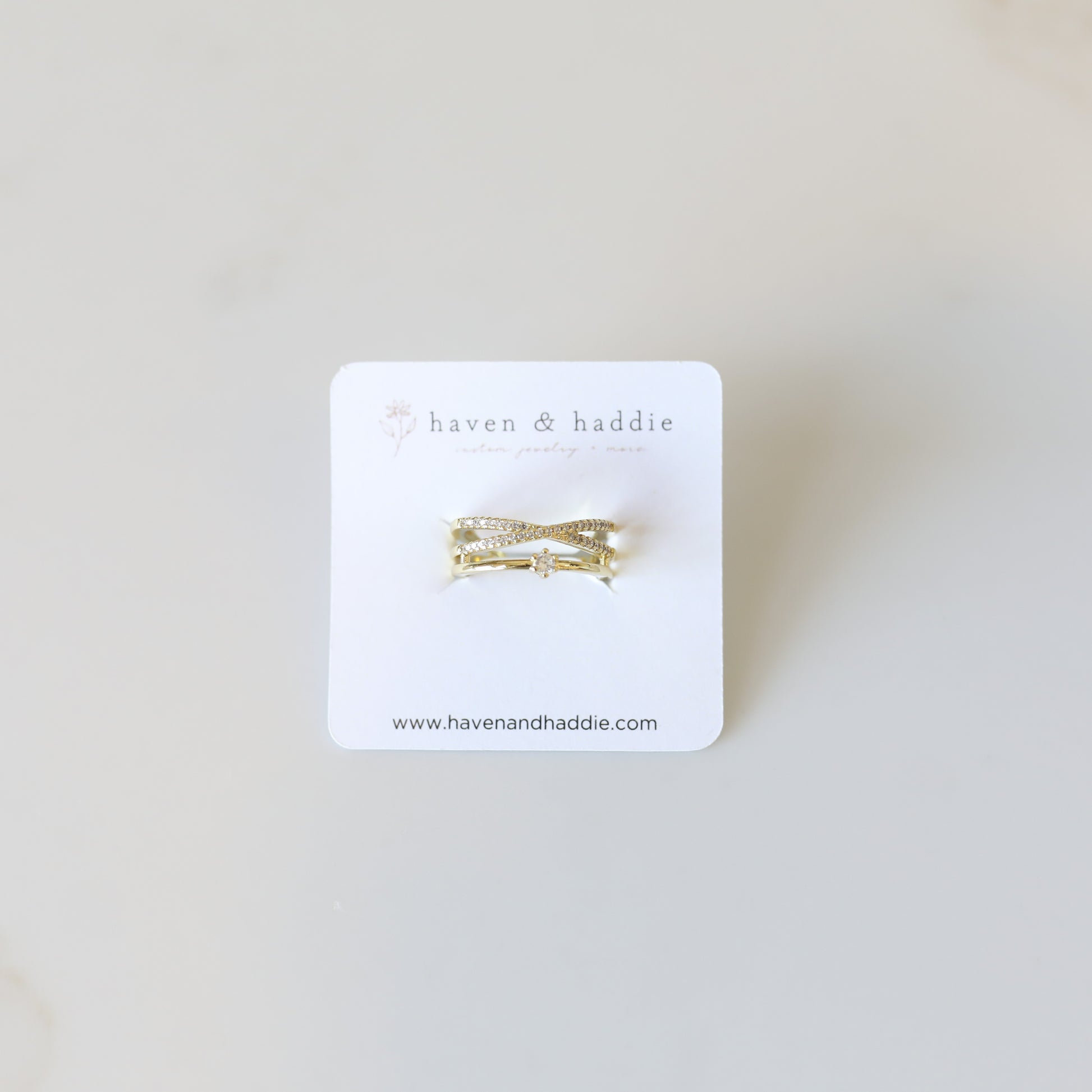 Gold Statement Stacking Rings