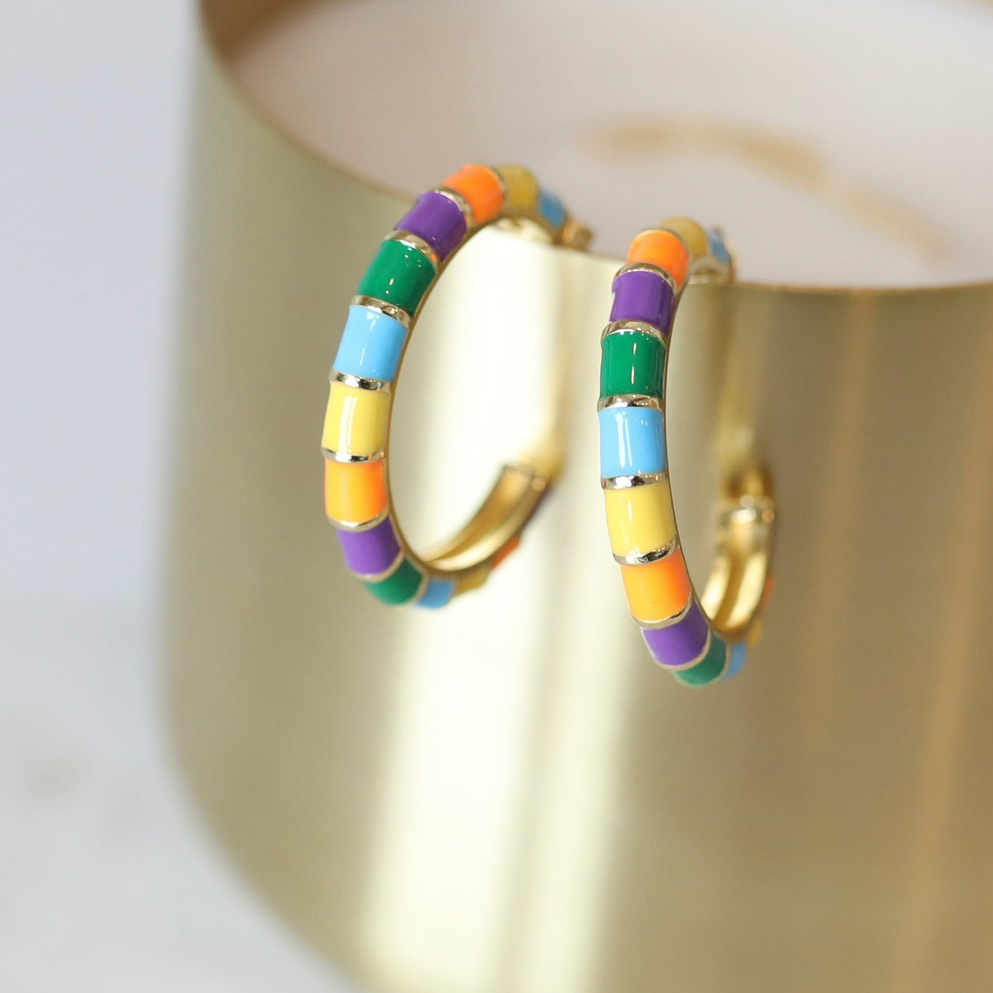 Fiesta Friday Enamel Hoops