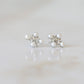 Pearl + CZ Cross Studs
