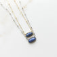 Meaningful Gemstone Necklace in Lapis available with a Gold or Silver chain