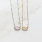 Meaningful Gemstone Necklace in Rose Quartz available with a Gold or Silver chain