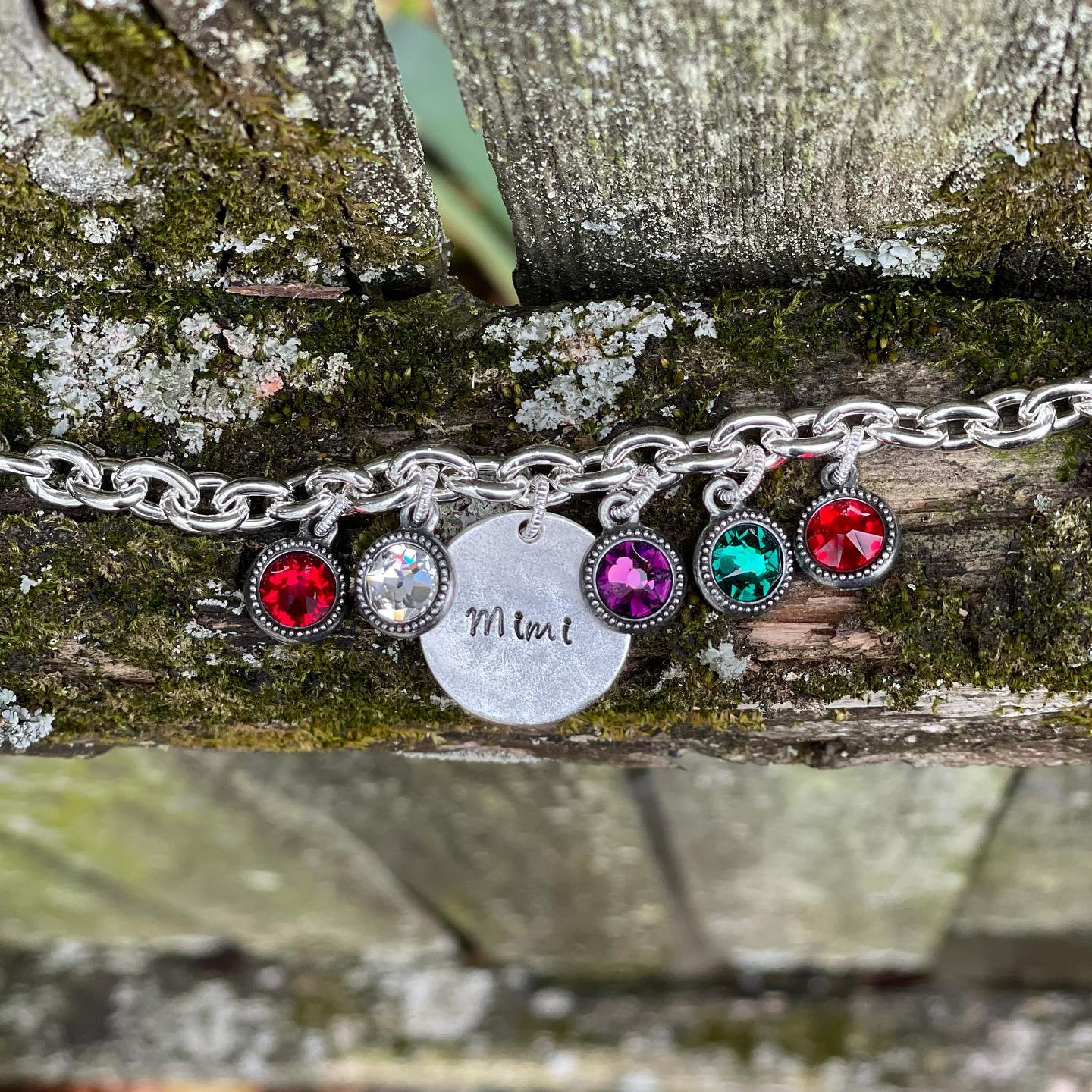 Personalized Birthstone Charm Bracelet