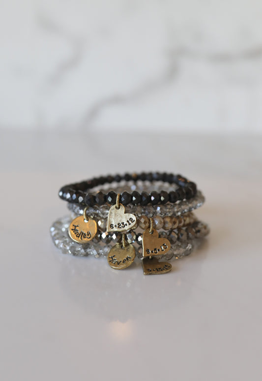 Personalized Crystal Stacks | Neutral Fall Mix