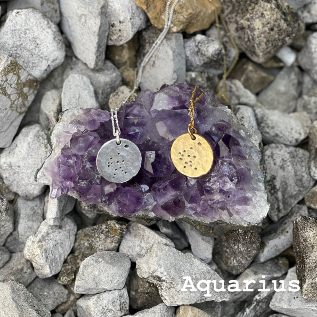 Zodiac Constellation Necklace - Aquarius