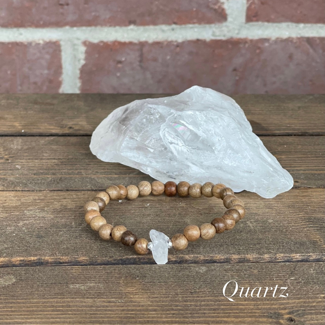 Raw Beauty Bracelets for Littles made with Raw Gemstones - Quartz