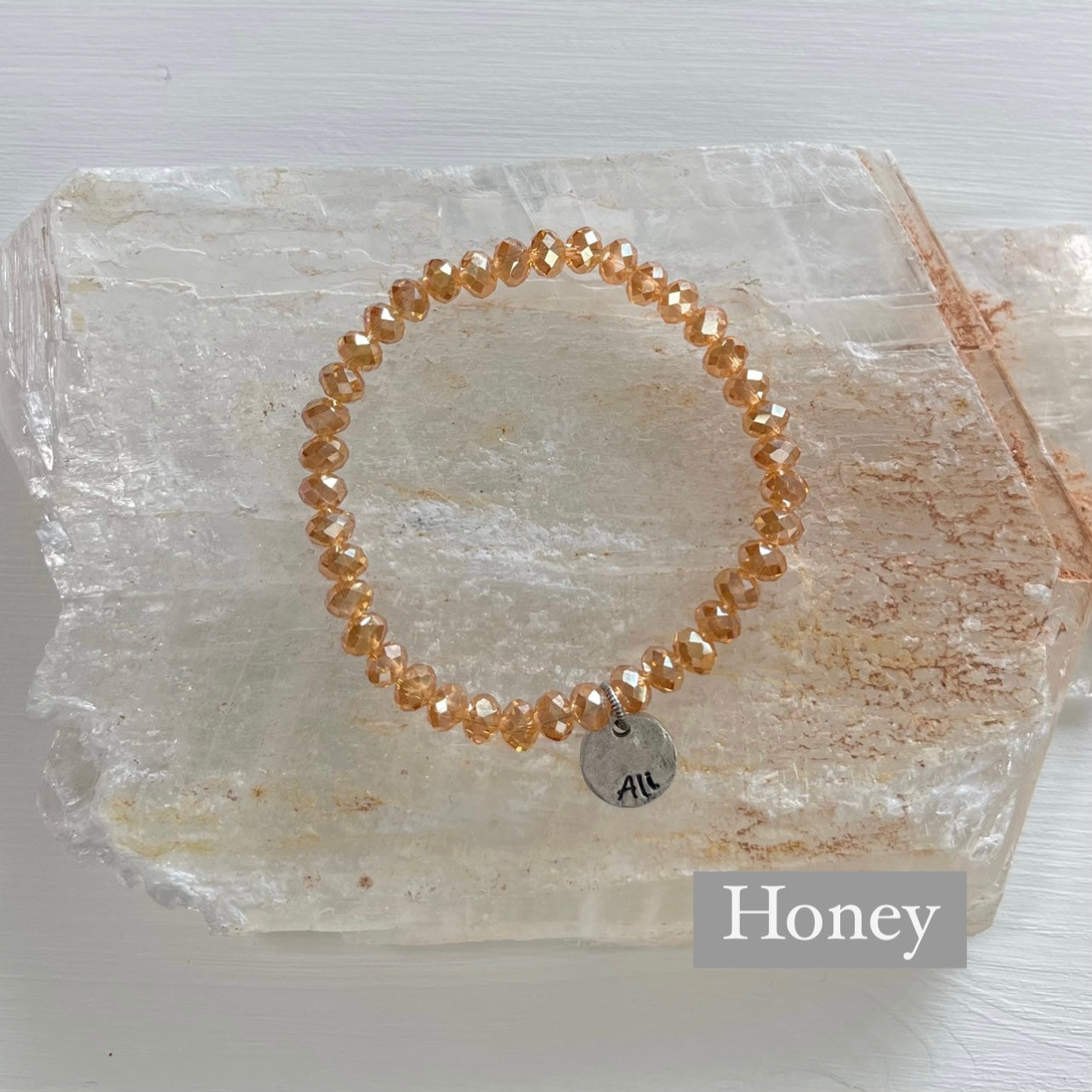 Personalized Crystal Stack Honey