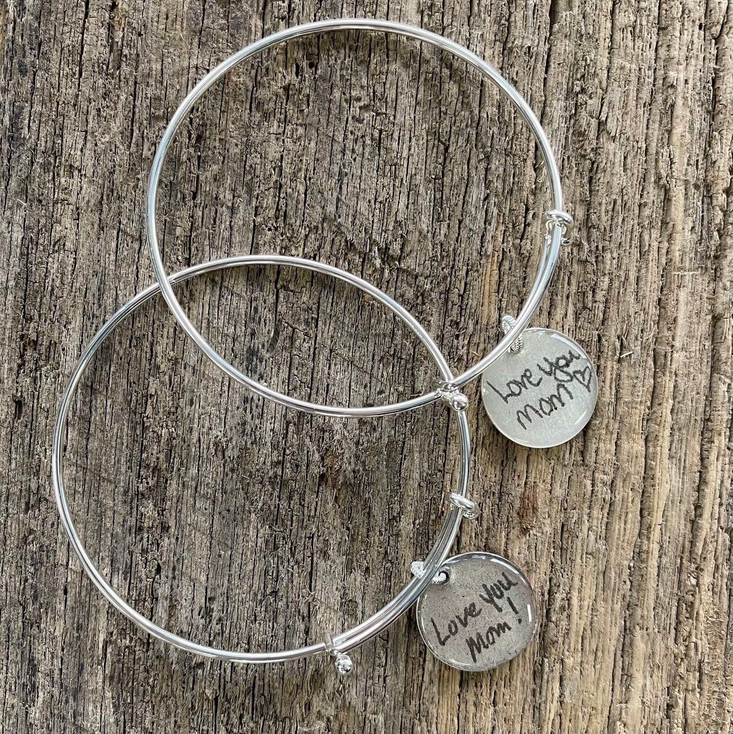 Handwriting Bangle Bracelet